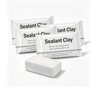 Pâte de Rebouchage Blanche Mastic Malléable pour Murs，4pcs | Pâte malléable, hydrofuge, blanc mat, trous fissures murs, climatiseur, tuyau, sans outil ni mélange, sachets individuels