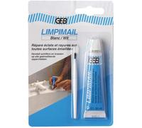 GEB Pâte de réparation Limpimail – émail sanitaire, brillant, résistant à la chaleur – 20 ml