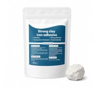 Pâte de réparation multi-usages haute résistance, adhésif métallique en pâte puissant - bâton de mastic blanc pour réparations fuites et piscines (1 pcs)