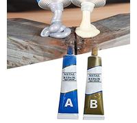 Pâte de réparation pour soudure à froid des métaux,Pâte de Réparation en Métal Soudure à Froid Metal,Magic Welding AB Glue,Metal Mending Agent Metal Repair Glue pour Réservoirs de Carburant (100G)
