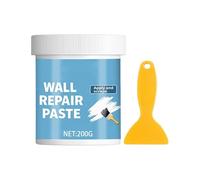 Pâte Réparation Mur | 200g, Blanche | Bouche-Fissures Fibre Pour Placo, Plafond, Plâtre | Imperméable Résistant Humidité, Inclut Spatule