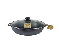 Poêle à servir avec couvercle en verre Poêle à frire en fonte 28cm T104C3