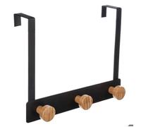 Patère 3 têtes métal et bambou noir - 5 five simply smart