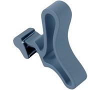 Patère courbe pour sèche-serviettes à lames plates - Gris bleu gris G