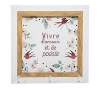 Patère crochets verre - Blanc