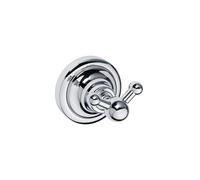 Patère double RETRO en chrome 6,5x6,5x6,5 cm