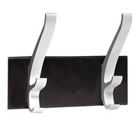 Patère double Unilux cypres gris métal/noir