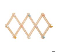 Patère en bois - ATMOSPHERA - 10 crochets - 50x29cm - Intérieur - Beige