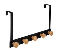 Patère 5 têtes métal et bambou noir - 5 five simply smart