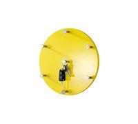 Patere en tube d'acier Coloris Jaune-chrome-nickele, P 5 cm --