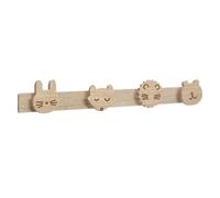 Patère Enfant 4 Têtes ""Wild"" 55cm Naturel