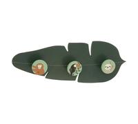 Patère Enfant Feuille de la Jungle 40cm Vert Foncé
