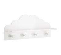 Atmosphera – Patère enfant Nuage – 4 crochets – Blanc