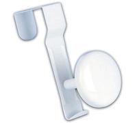 Patère - GODONNIER - 1 tête clipsable - Acier - Blanc - Salle de bain