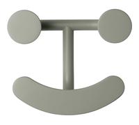 Patère HAPPY 15 cm, vert-gris, acier, Fritz Hansen