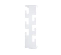 HAKU garderobe Murale Blanc, Acier - Dim.: L 15 cm x H 60 cm x P 8 cm, Style: Modern