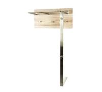 Patere murale chrome-chene, L60 x H107 x P33 cm --