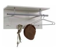 FMD Möbel – Porte-manteau mural 4 crochets 72 cm – Blanc