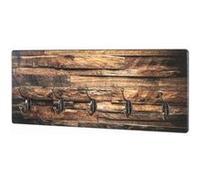HAKU garderobe Murale Bronze, Motif, MDF, métal - Dim.: L 60 cm x H 25 cm x P 8 cm, Style: Modern