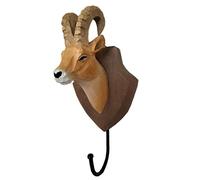 Patère Murale en Bois avec Accroche Murale en Métal - Style Maison de Campagne - 21 cm
