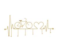 Patère Murale en Métal Bicycle 59cm Or