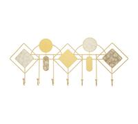 Patère Murale en Métal "Monday" 66cm Beige & Or