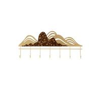 Porte-manteau mural en métal multicolore, 71 x 5 x 30,5 cm