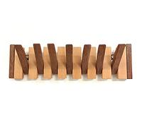 Patère murale, patères, porte-manteaux en bois mural avec 5 crochets, porte-clés de rangement for chambre à coucher, cintre mural pliable à visser, organisateur de vêtements, chapeau, veste, serviette