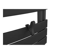 Patère papillon noir pour sèche-serviettes lames plates - Atlantic 850210