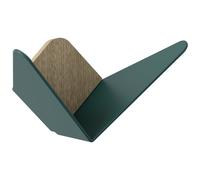 Patère PAPILLONS 23 cm, vert, acier, Umage