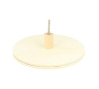 Patère Ronde En Bois Mural 15x4cm - Artémio Beige