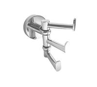 Patère triple rotative OMEGA en chrome