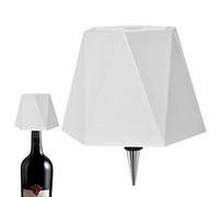 Patifirst Lampe De Table Sans Fil Rechargeable Sur Bouteille, Tactile Et Réglable 3 Couleurs, Lampe Bouchon De Bouteille Abat Jour Led, Portable Et Décoratif Pour Chambre, Terrasse, Camping Ou Cadeau