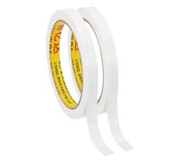PATIKIL 0.4"x0.01" Ruban De Reliure, 22 Verges Total 2 Rouleaux Ruban De Réparation De Reliure En Tissu Ruban De Reliure Autoadhésif Pour Réparer Les Vieux Livres, Blanc