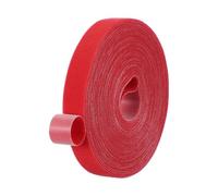 PATIKIL 0,8 pouce x 33 pieds Ruban adhésif crochet et boucle Rouge | Bandes en nylon double face, Attaches câble réutilisables, Rouleau Ruban gestion cordon polyvalent pour maison et bureau