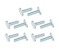 PATIKIL 1/4"-20 boulons en T, 10 Pack 1 pouce T-Slot Boulons Accessoires de boulons de rail de kayak pour T-Track universel Gabarits et fixations de menuiserie, argent