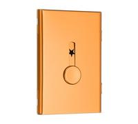 PATIKIL 1 Pcs Porte-cartes de visite, Porte-clés Porte-cartes de visite Portable en Alliage Boîtier de Carte Coulissante pour Réunion d'Affaires, Or
