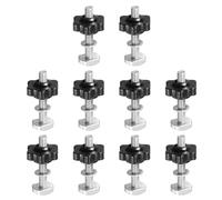 PATIKIL 10 Ensembles Kit De Boulons M6 x 40mm x 25mm Argent Noir