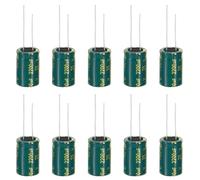 PATIKIL 10 Pcs Condensateurs Électrolytiques 25V 2200uF 13x20mm Aluminium | Haute Fréquence, Pour TV LCD Monitor Refrigerator Circuit Boards,Condensateur Chimique,Vert