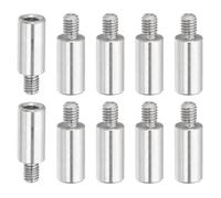 PATIKIL 10 Pcs Entretoises Allongées En Acier Inoxydable M3x12+4mm, Adaptateurs Filetés Métriques Mâle Femelle Pour PCB, Ordinateur Et Kit Assortiment De Cartes Électroniques