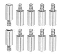 PATIKIL 10 Pcs M2.5x10+4mm Ecrous Allonges En Acier Inoxydable, Adaptateurs Filetés Métriques Mâle-Femelle Entretoises Pour PCB, Ordinateur & Circuit Board Kit Assortiment