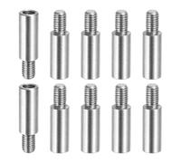 PATIKIL 10 Pcs M5x15+8mm Entretoises En Acier Inoxydable Vis De Rallonge Postes, Adaptateurs Filetés Métriques Mâle Femelle Entretoise pour PCB, Ordinateur & Kit Assortiment