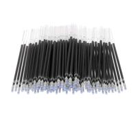 PATIKIL 100 Pcs Recharges De Stylo Gel Effaçables À Chaud, 1mm Recharges De Stylo À Encre Disparaissant Tissu Stylo Marqueur Tissu Couture Patchwork Écriture, Encre Noire