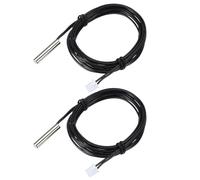 PATIKIL 10K Capteur Température NTC 2 Pcs 150cm 1% 3740 Étanche | Sonde de Température en Cuivre Transmetteur de Température Numérique avec Rallonge pour Climatiseurs et Réfrigérateurs