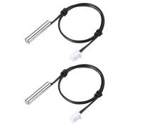 PATIKIL 10K Capteur Température NTC 2 Pcs 20cm 1% 3740 Étanche | Sonde de Température en Cuivre Transmetteur de Température Numérique avec Rallonge pour Climatiseurs et Réfrigérateurs
