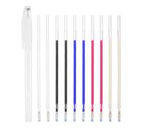 PATIKIL 10Pcs Recharges De Stylos Gel Effaçables, 1mm Stylos Effaçables À La Chaleur Pour Encre Disparaissant Pour Tissu Stylo De Marquage Pour Tissu Pour Couture, 5 Couleurs D'encre