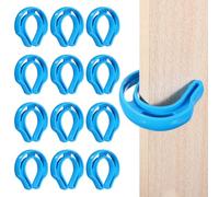 PATIKIL 12 PC Protecteur De Porte Anti-Pincement Bloqueur De Porte Bleu | Anti-Claquement, Protecteur Durable Pour Doigts En Forme De C En Plastique Pour Portes Claquant Animaux Bloqués