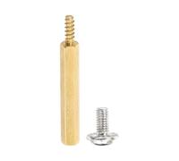 PATIKIL 12 Pcs Entretoise Hexagonale M3 Entretoises Hexagonales, M3 x 30mm + 8mm Goujons Mâle Vers Femelle Entretoises, Piliers et Supports de Carte Mère, Doré, avec Vis