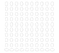 PATIKIL 120 Pièces Rondelles Plates 10mm ID 20mm OD 1mm Épaisseur Blanc