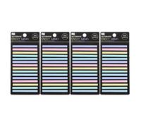 PATIKIL 1200 Pcs Bandes Surligneurs 1.97 x 0.16 Pouces Cinq Couleurs | Notes Adhésives Transparentes, Marqueurs Colorés Onglets Repositionnables Et Classe